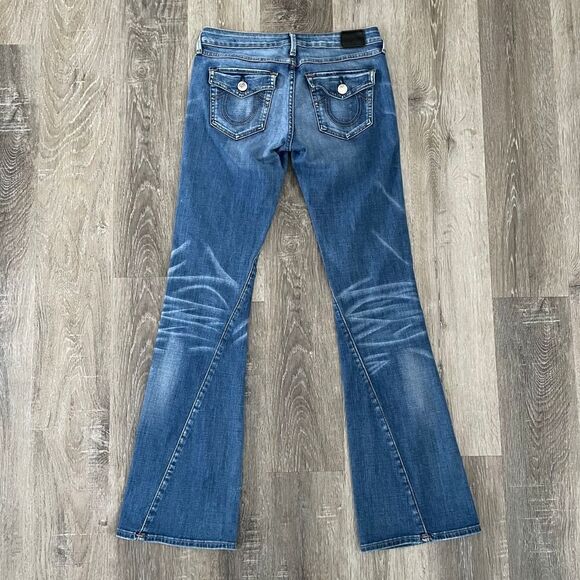 True Religion Joey Low Rise Flare Jeans - Size: 28 - Picture 10 of 10